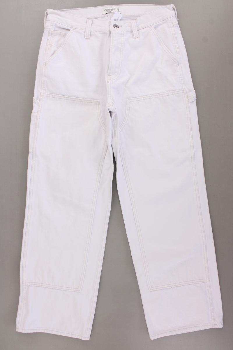 Abercrombie & Fitch The Slouchy Jeans Jeans Gr. W30 weiß