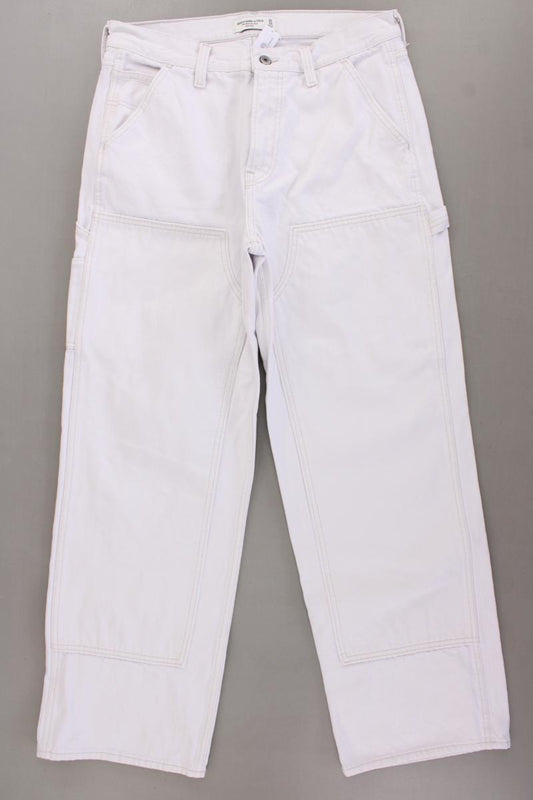 Abercrombie & Fitch The Slouchy Jeans Jeans Gr. W30 weiß