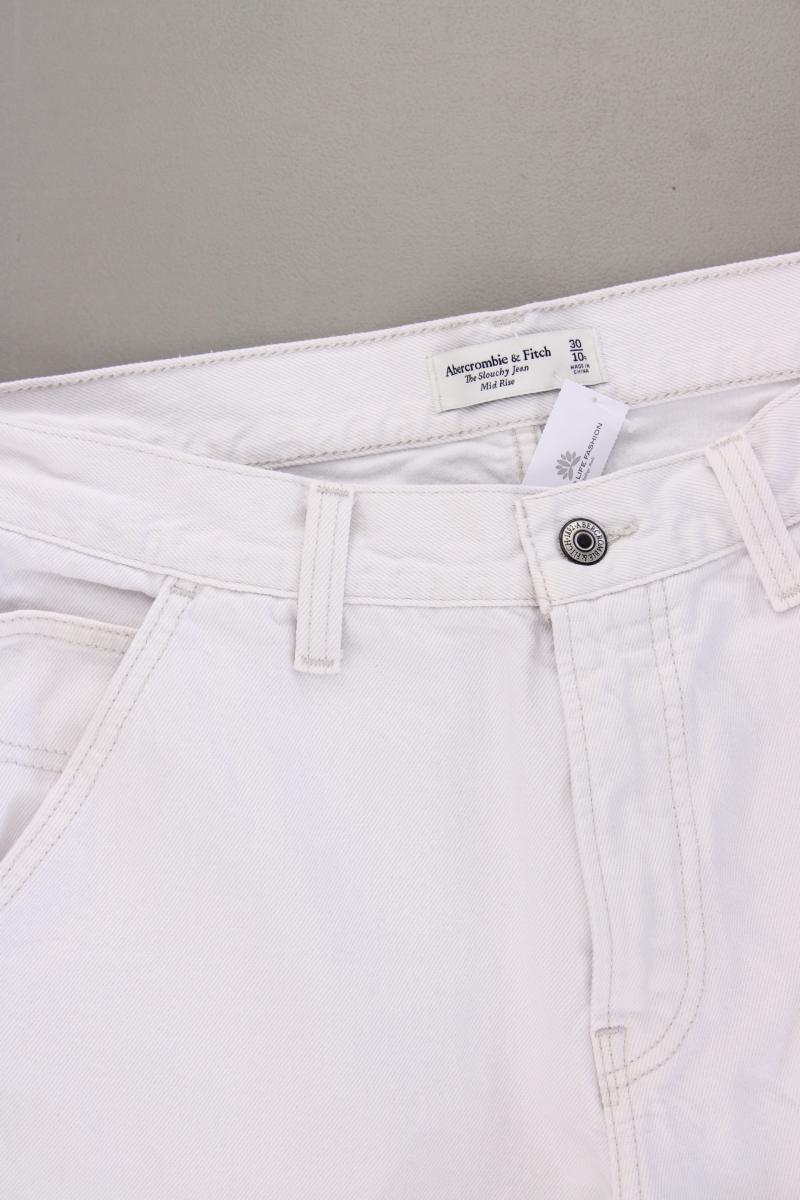 Abercrombie & Fitch The Slouchy Jeans Jeans Gr. W30 weiß