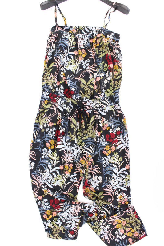 edc by Esprit Langer Jumpsuit Gr. M mit Blumenmuster mehrfarbig aus Viskose