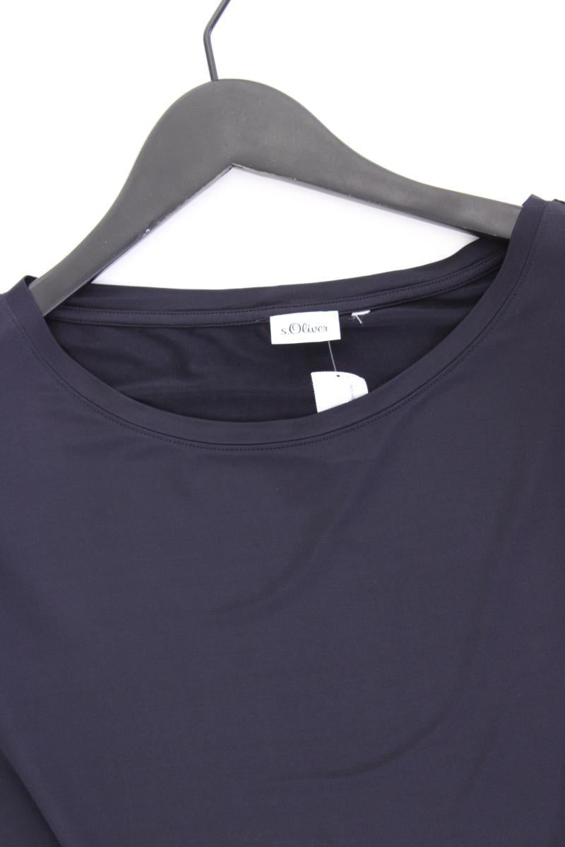 s.Oliver T-Shirt Gr. 48 neuwertig Kurzarm blau aus Viskose