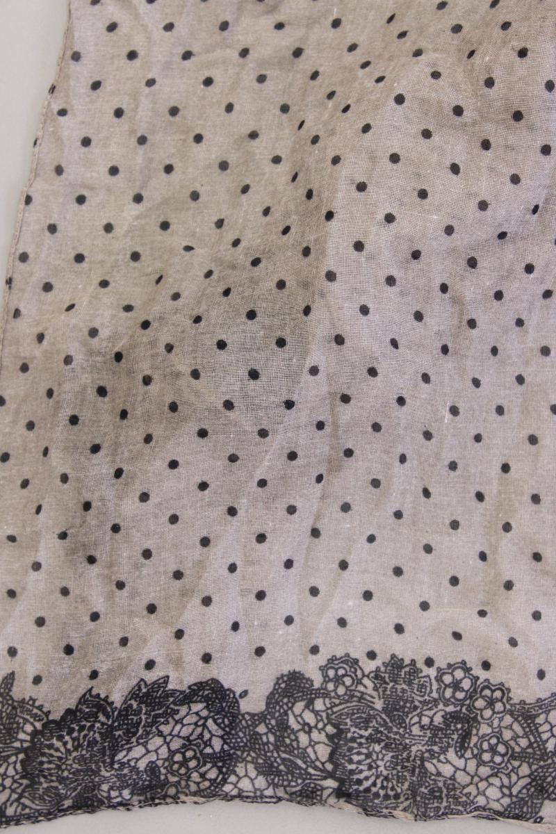 Tuch gepunktet grau aus Polyester
