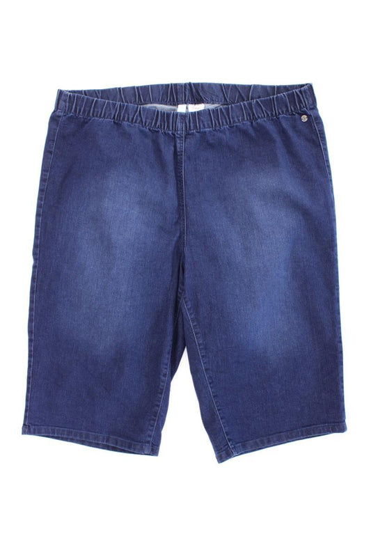 sheego Jeansshorts Gr. 52 blau aus Baumwolle