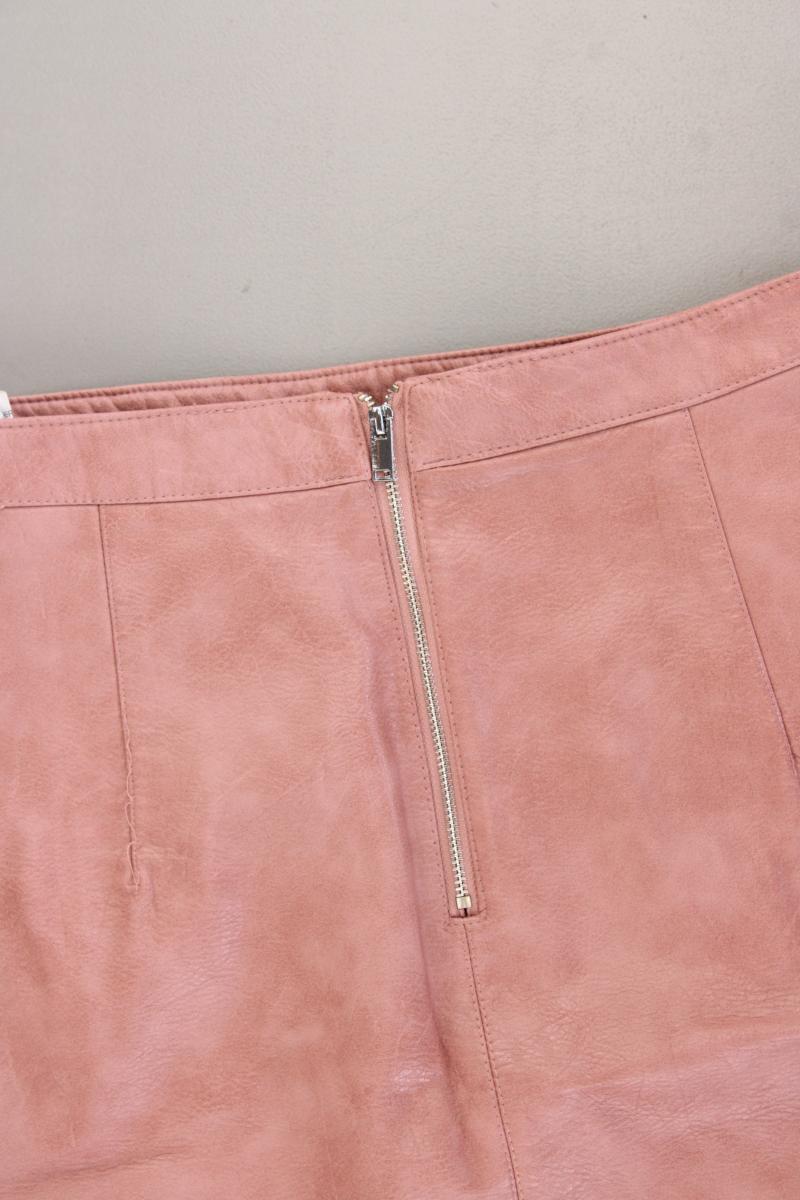 Zara Kunstlederrock Gr. M rosa aus Polyurethan