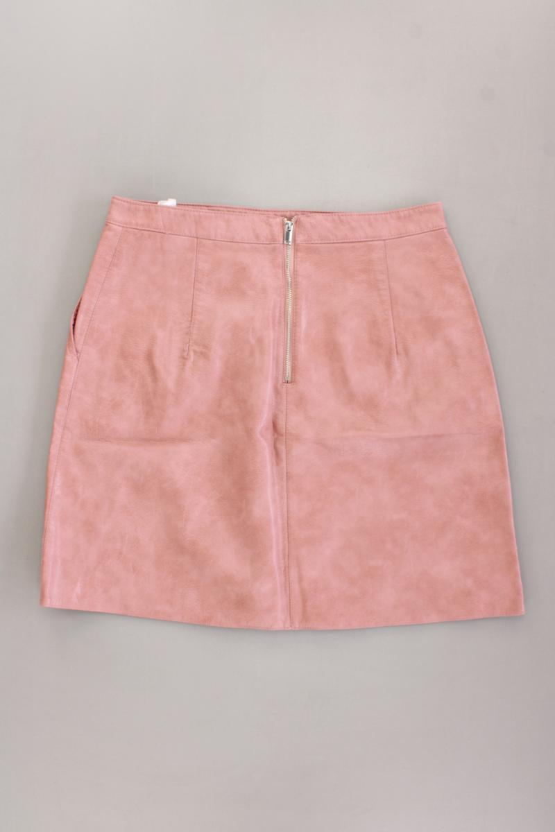 Zara Kunstlederrock Gr. M rosa aus Polyurethan