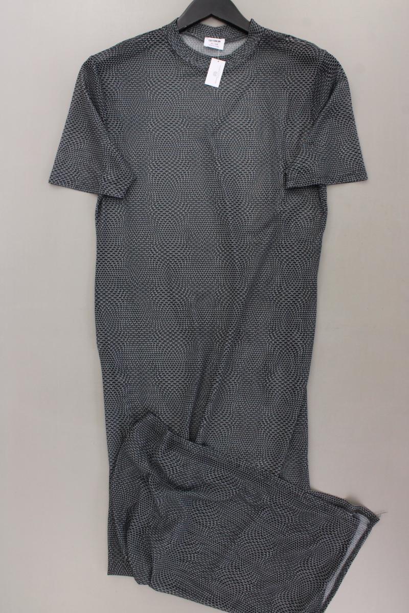 Cotton On Transparentes Mesh Kleid Gr. XL neuwertig Kurzarm grau