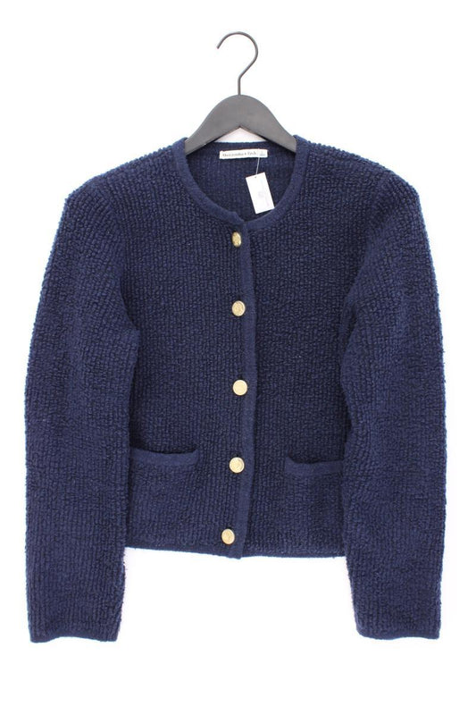 Abercrombie & Fitch Strickjacke Gr. L Langarm blau