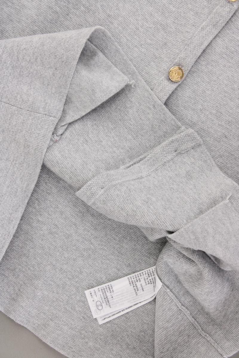 Abercrombie & Fitch Kurzarm Cardigan Gr. L neuwertig grau aus Viskose