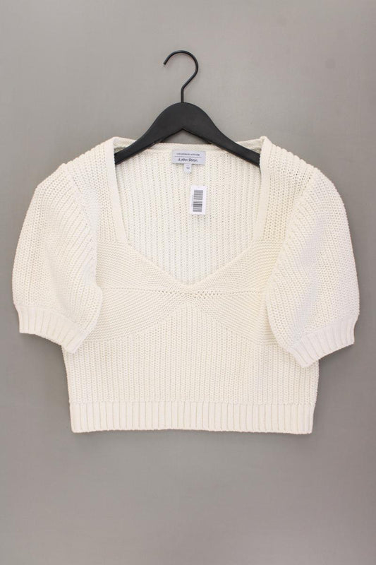 & other stories Strickshirt Gr. L neuwertig Kurzarm creme aus Baumwolle
