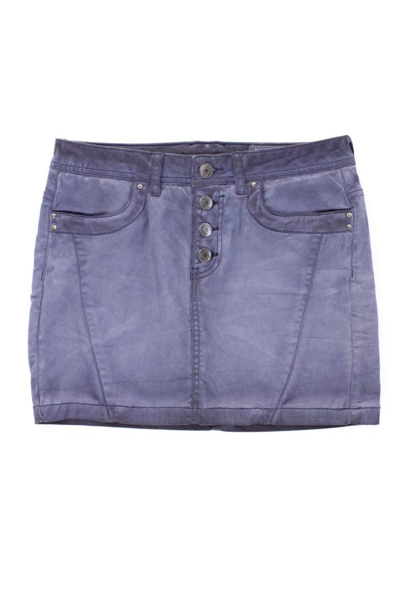 edc by Esprit Kurzer Rock Gr. 34 blau aus Baumwolle
