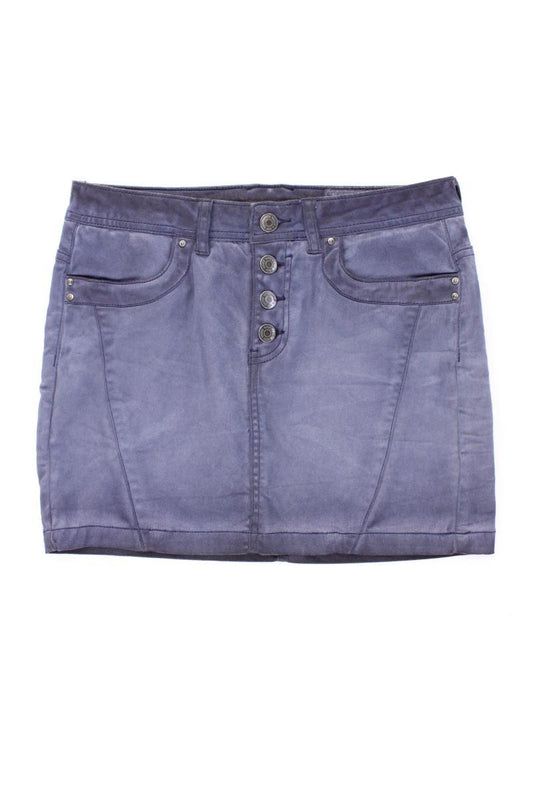 edc by Esprit Kurzer Rock Gr. 34 blau aus Baumwolle