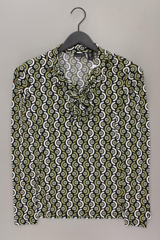 Tahari Shirt Gr. M geometrisches Muster Langarm grün