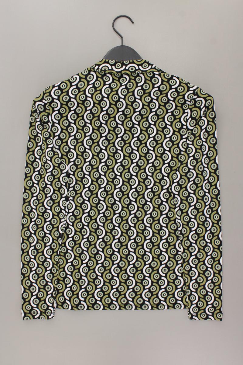 Tahari Shirt Gr. M geometrisches Muster Langarm grün