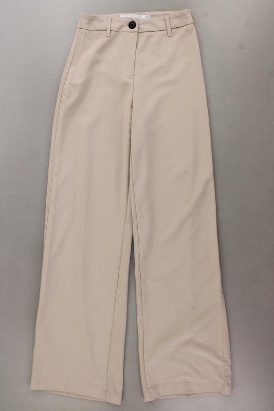 Bershka Stoffhose Gr. 34 creme aus Polyester