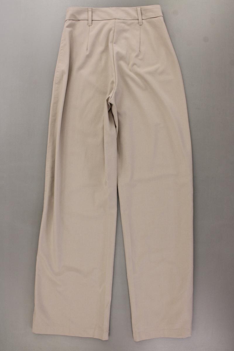 Bershka Stoffhose Gr. 34 creme aus Polyester