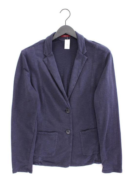 s.Oliver Classic Blazer Gr. 42 blau aus Baumwolle