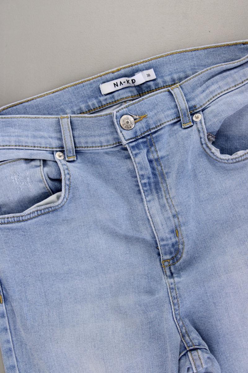 NA-KD Skinny Jeans Gr. 38 blau aus Baumwolle