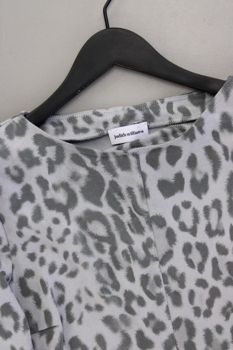 Judith Williams Longsleeve-Shirt Gr. 34 mit Tierdruck Langarm grau aus Polyester