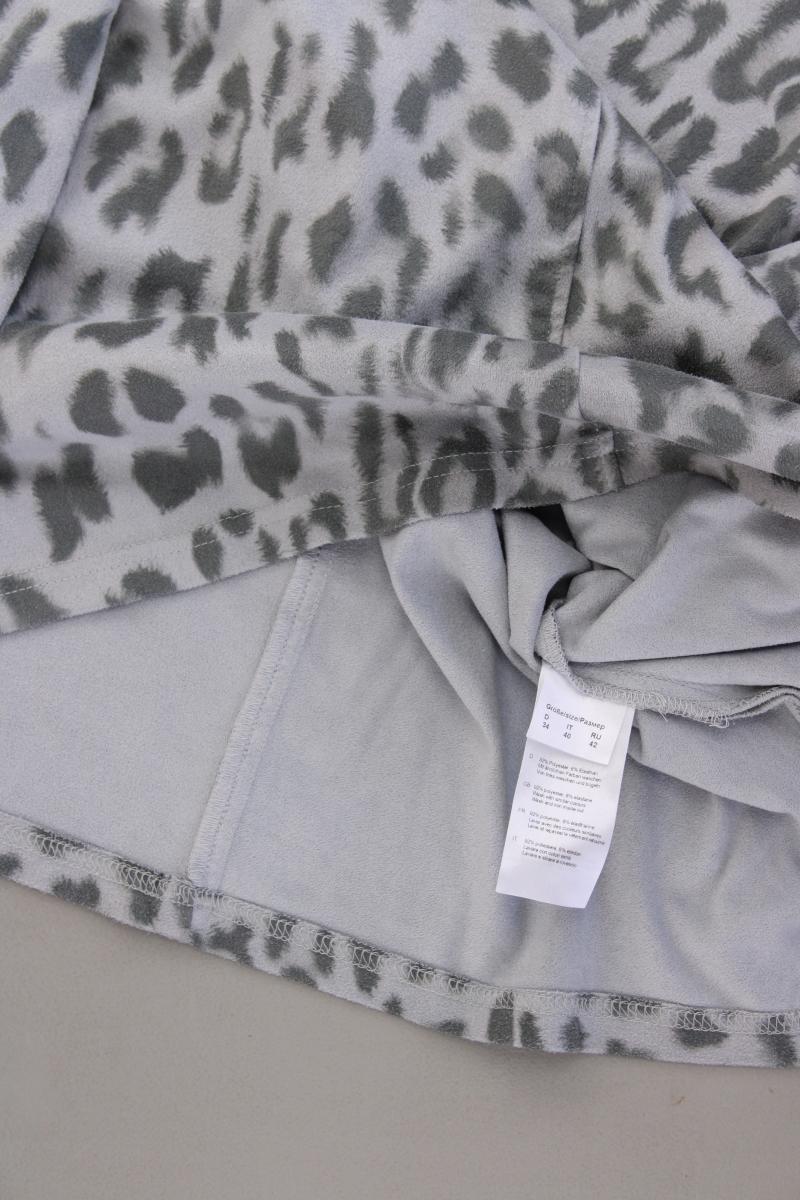 Judith Williams Longsleeve-Shirt Gr. 34 mit Tierdruck Langarm grau aus Polyester
