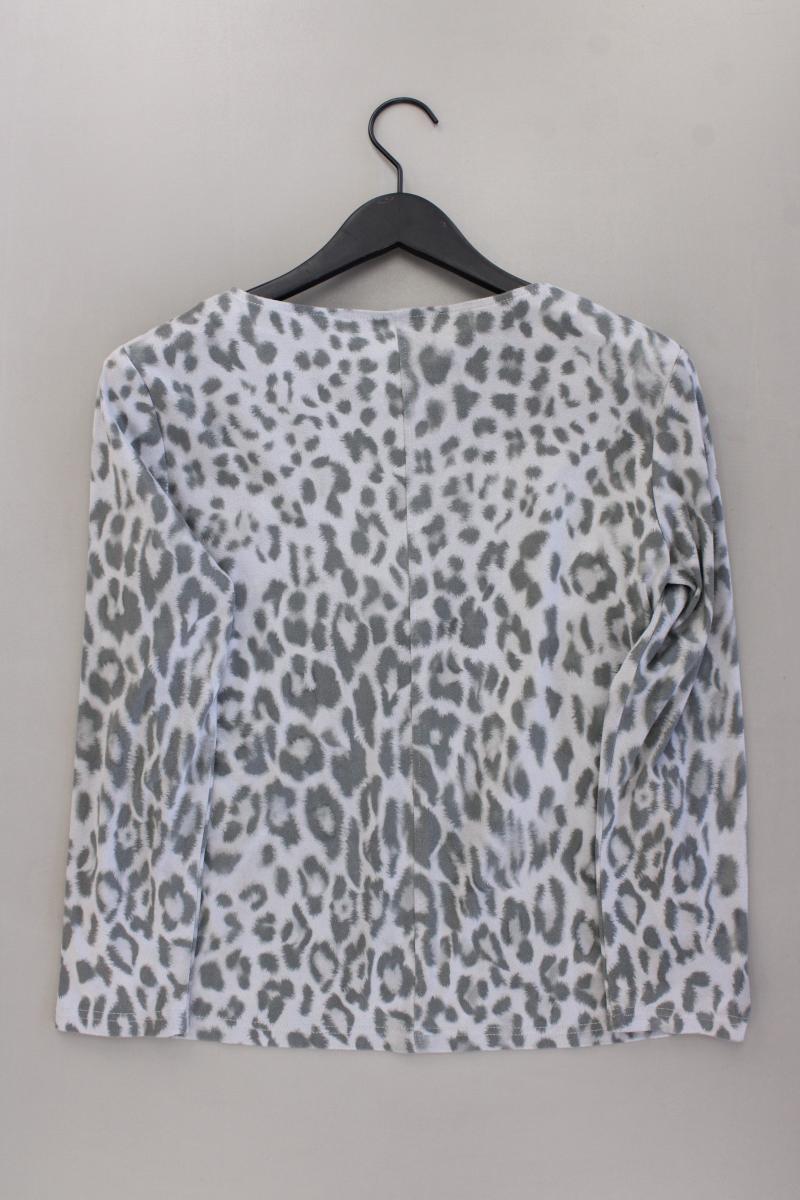 Judith Williams Longsleeve-Shirt Gr. 34 mit Tierdruck Langarm grau aus Polyester