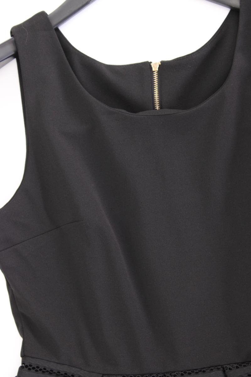 Abendkleid Gr. 38 Ärmellos schwarz aus Baumwolle