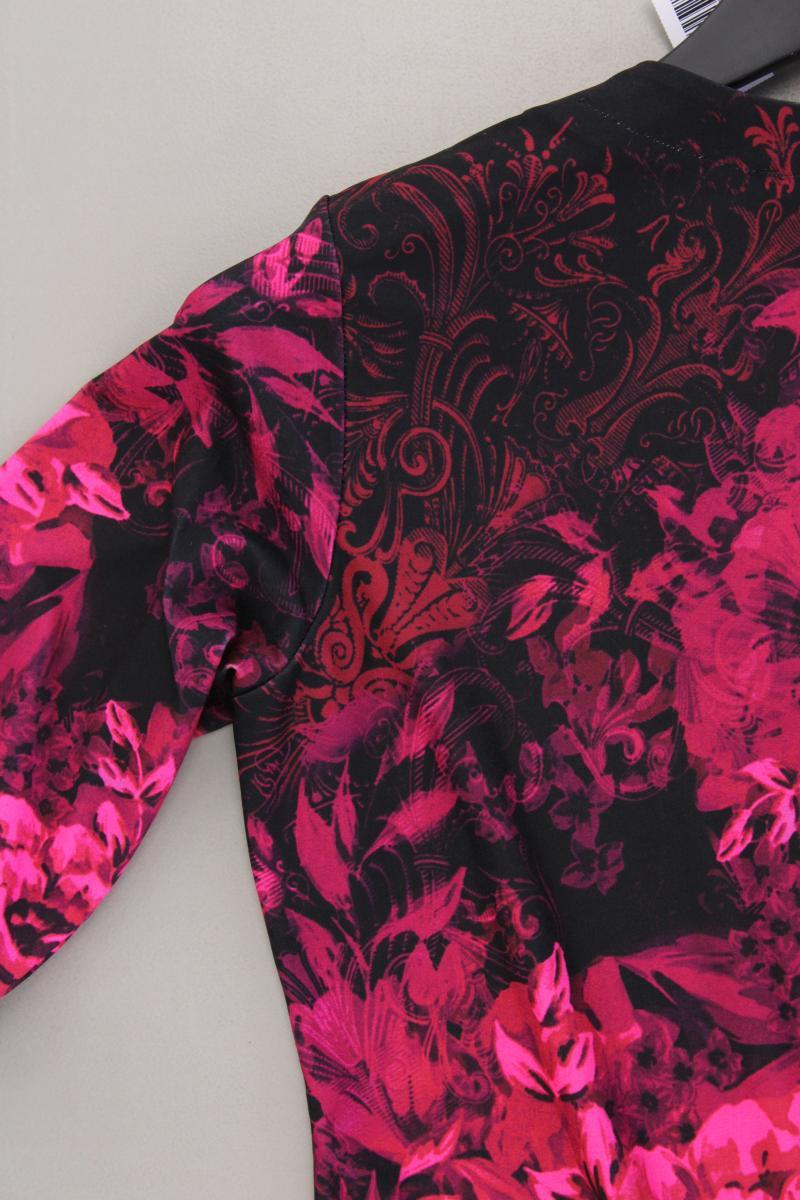 POMPÖÖS by Harald Glööckler Printshirt Gr. 34 mit Blumenmuster Kurzarm pink