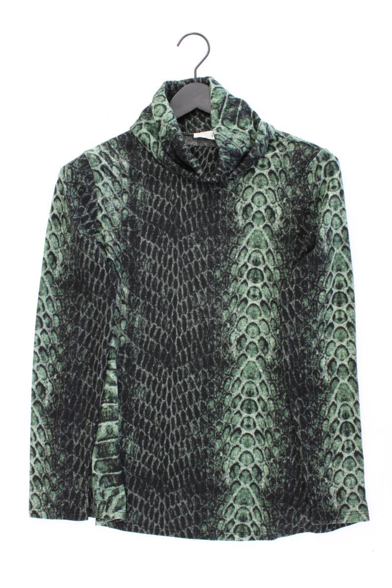 Pfeffinger Feinstrickpullover Gr. 34 mit Tierdruck grün aus Polyester
