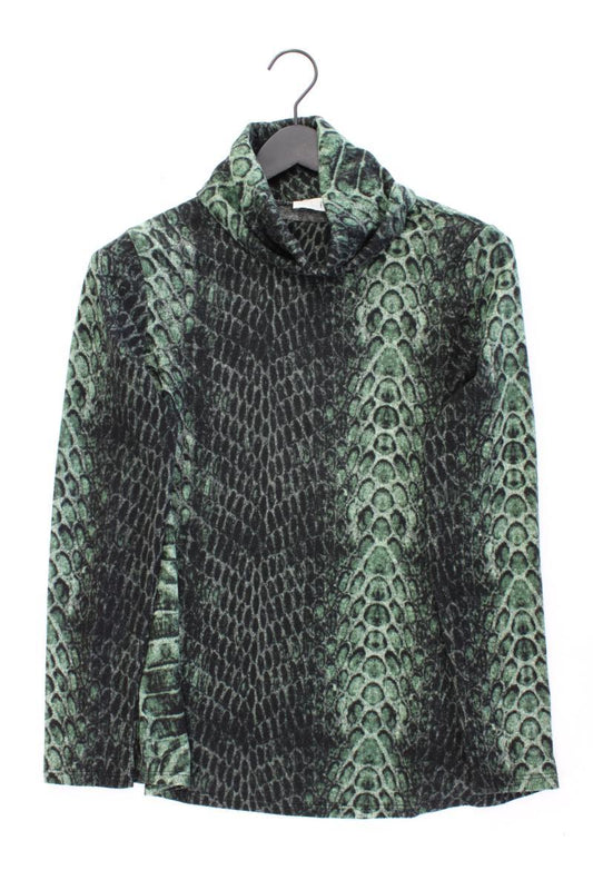 Pfeffinger Feinstrickpullover Gr. 34 mit Tierdruck grün aus Polyester