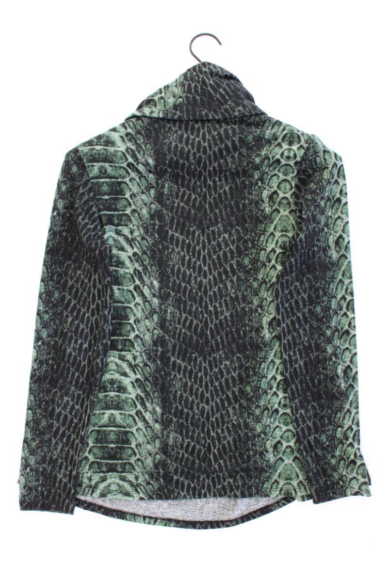 Pfeffinger Feinstrickpullover Gr. 34 mit Tierdruck grün aus Polyester