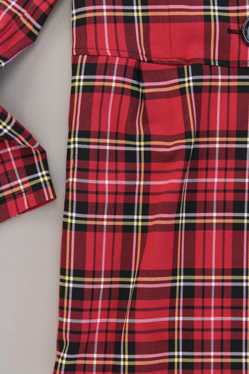 Slim Mantel Gr. 38 kariert rot aus Polyester