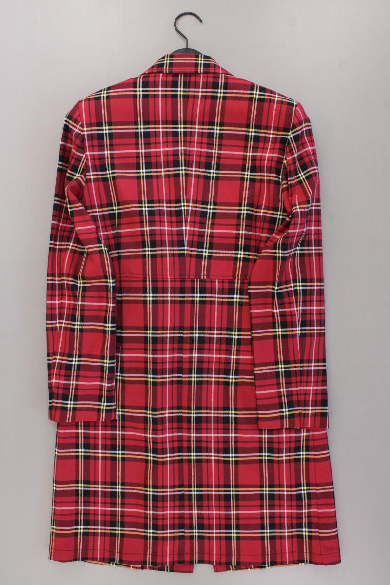 Slim Mantel Gr. 38 kariert rot aus Polyester