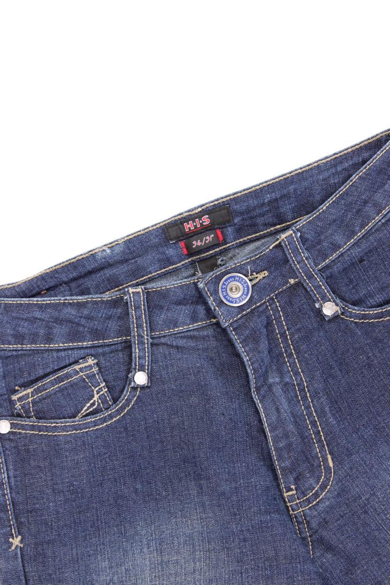 H.I.S. Boot Cut Jeans Gr. 34/L31 Modell Sanny Vintage blau aus Baumwolle