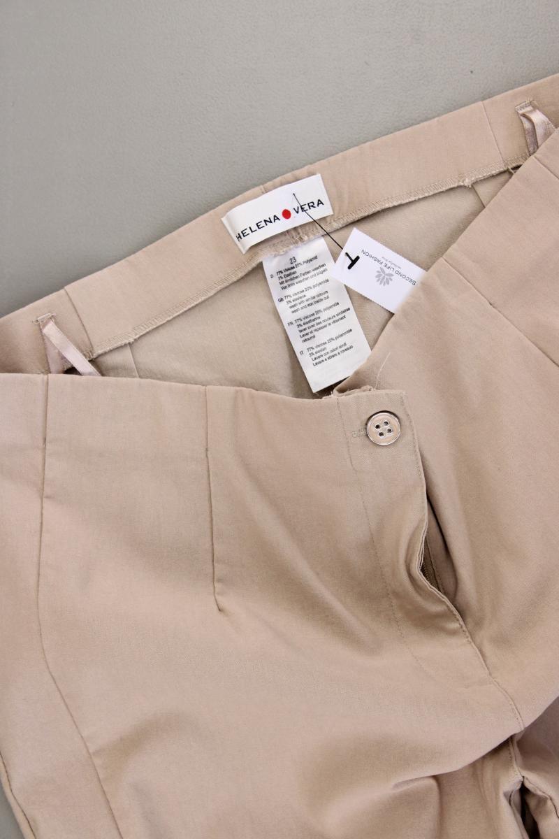 Helena Vera Stretchhose Gr. Kurzgröße 23 neuwertig creme aus Viskose