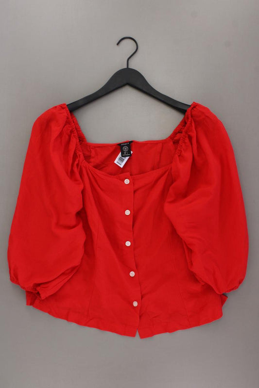 Lindex Regular Bluse Gr. L neuwertig 3/4 Ärmel rot aus Lyocell