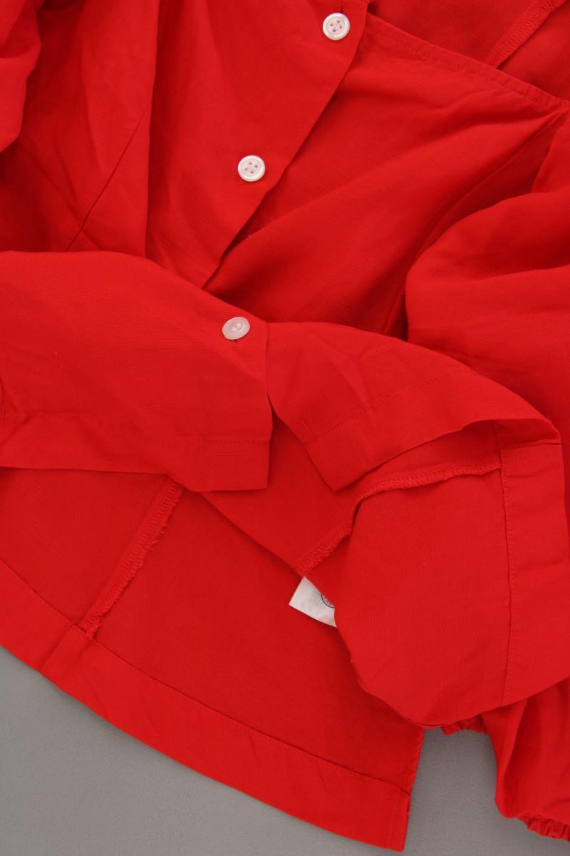 Lindex Regular Bluse Gr. L neuwertig 3/4 Ärmel rot aus Lyocell
