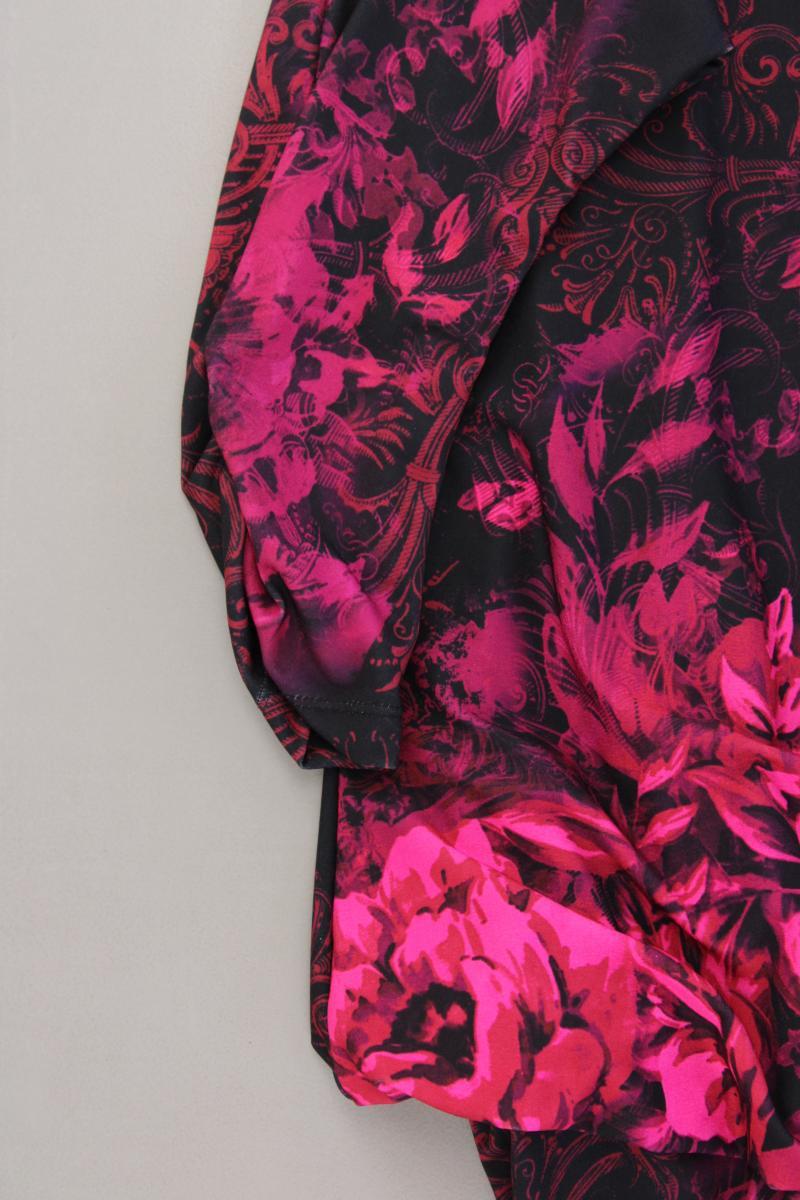 POMPÖÖS by Harald Glööckler Midikleid Gr. 34 mit Blumenmuster 3/4 Ärmel pink