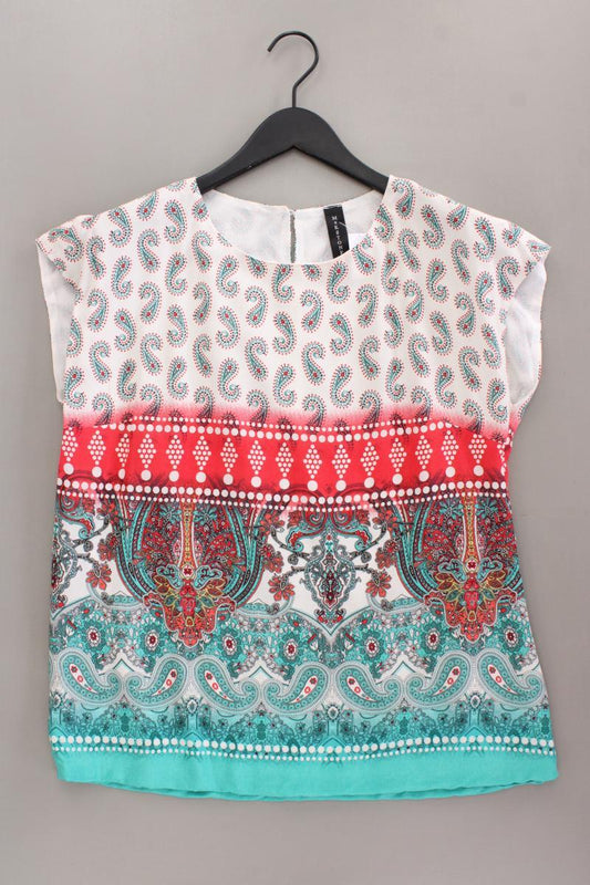 Mekstone Bluse Gr. 38 mit Paisleymuster Kurzarm mehrfarbig aus Viskose