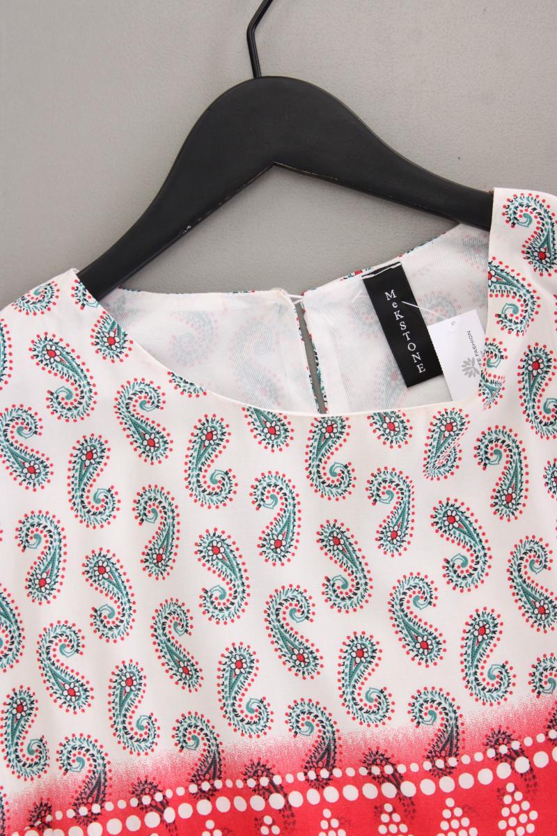 Mekstone Bluse Gr. 38 mit Paisleymuster Kurzarm mehrfarbig aus Viskose