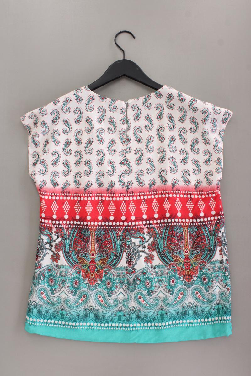 Mekstone Bluse Gr. 38 mit Paisleymuster Kurzarm mehrfarbig aus Viskose