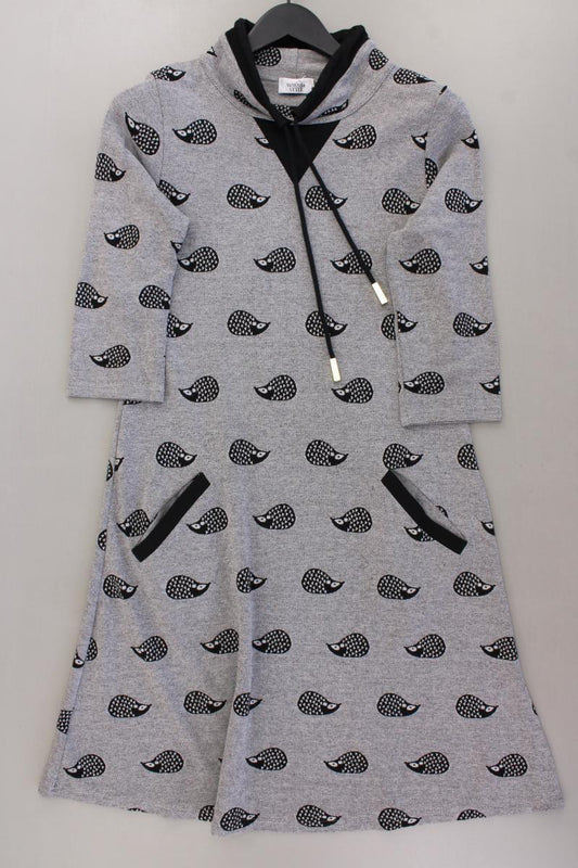 Midikleid Gr. M 3/4 Ärmel grau aus Viskose