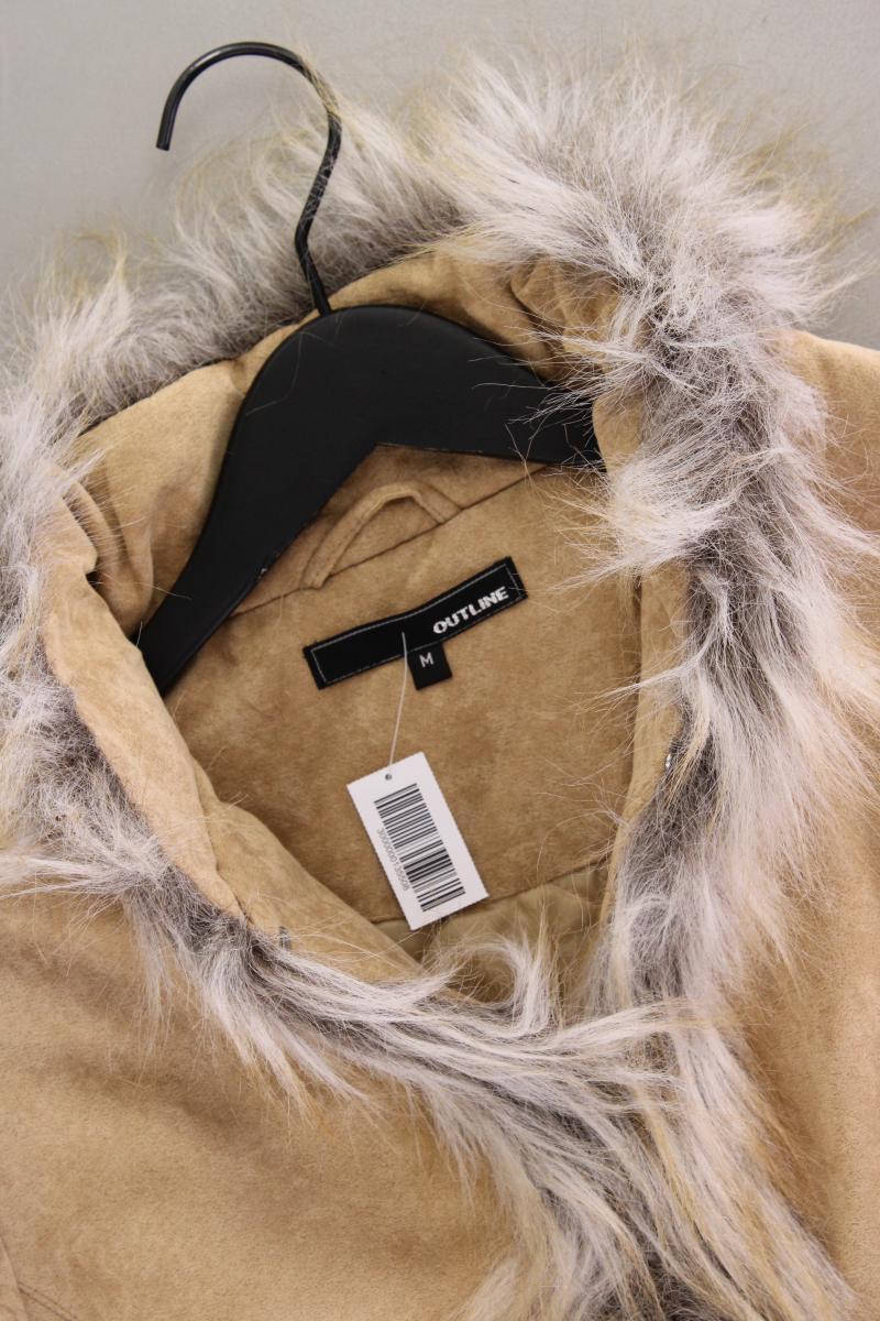 Y2K Jacke Gr. M Vintage creme aus Polyester