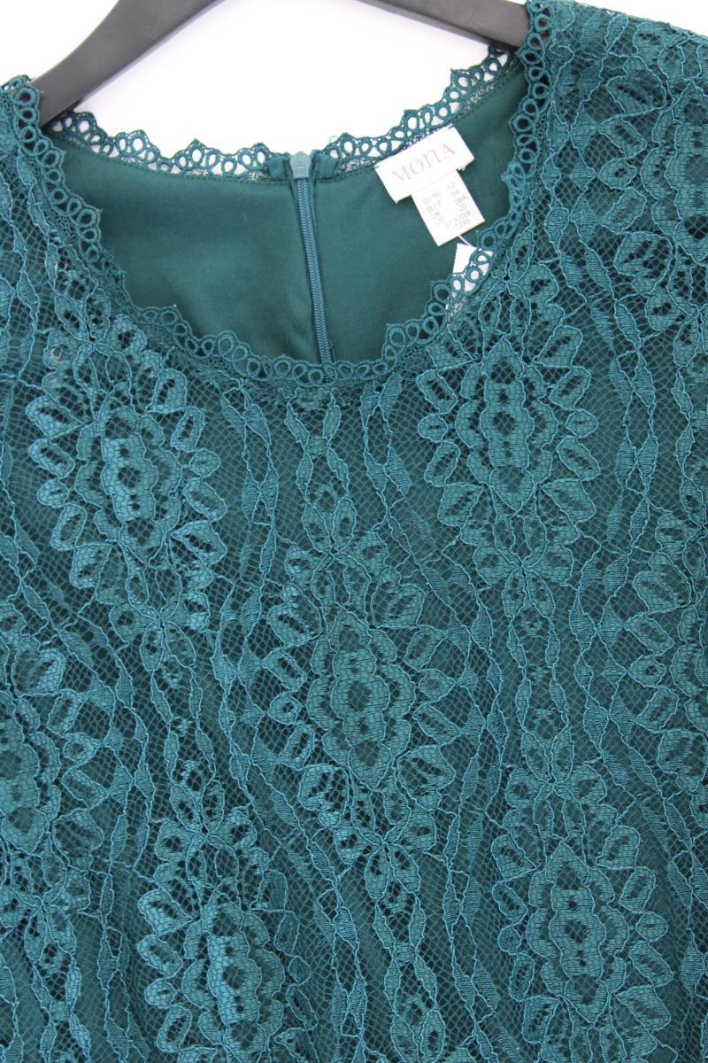 Mona Spitzenkleid Gr. 52 neuwertig Kurzarm grün aus Polyester
