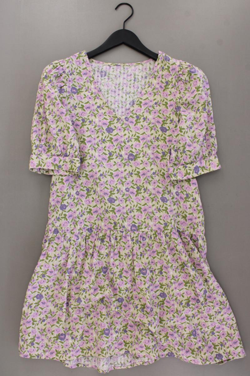 Only Sommerkleid Gr. S mit Blumenmuster Kurzarm mehrfarbig aus Baumwolle