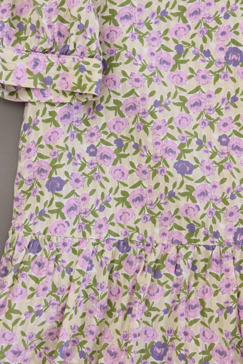 Only Sommerkleid Gr. S mit Blumenmuster Kurzarm mehrfarbig aus Baumwolle