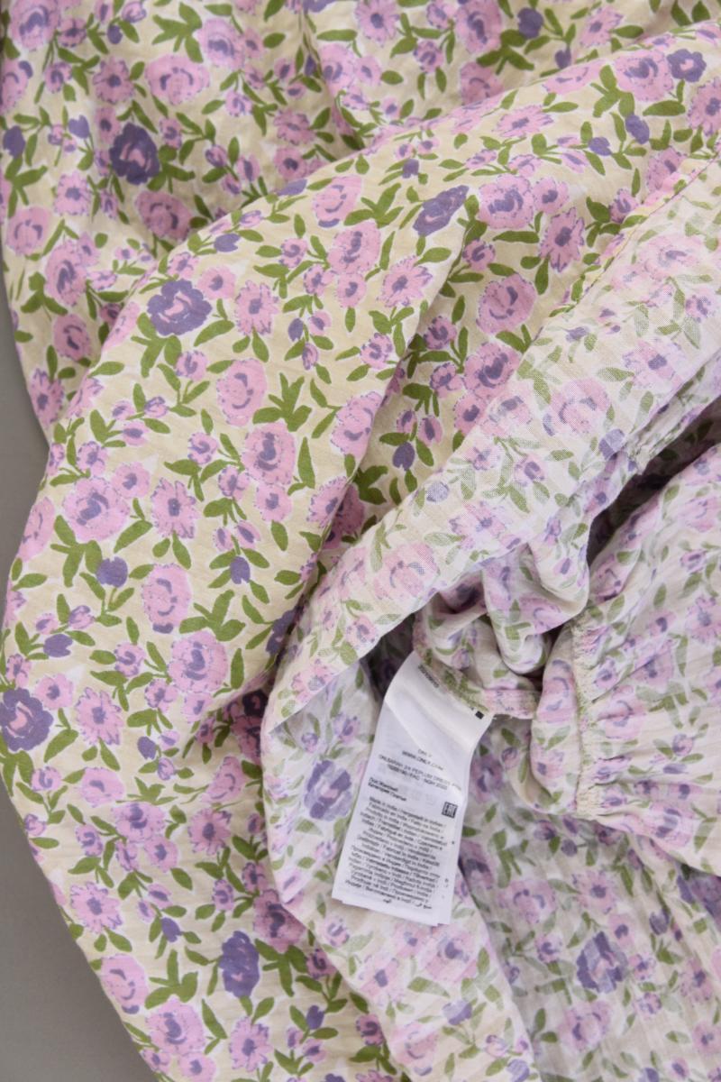Only Sommerkleid Gr. S mit Blumenmuster Kurzarm mehrfarbig aus Baumwolle