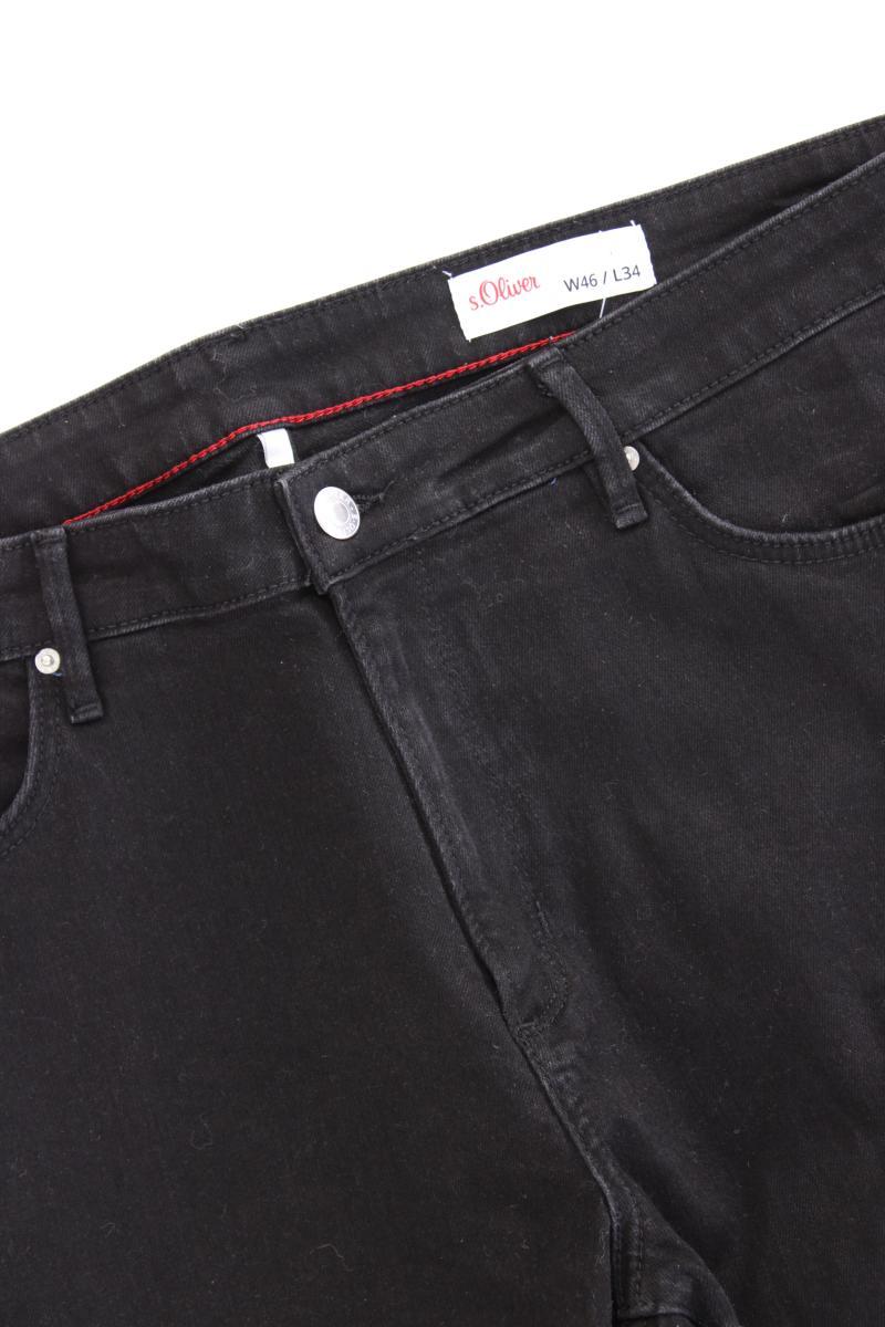 s.Oliver Skinny Jeans Gr. 46/L34 schwarz aus Baumwolle