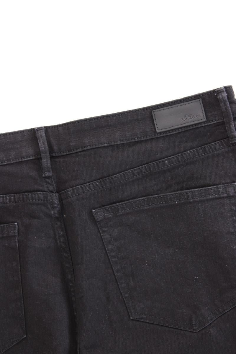 s.Oliver Skinny Jeans Gr. 46/L34 schwarz aus Baumwolle