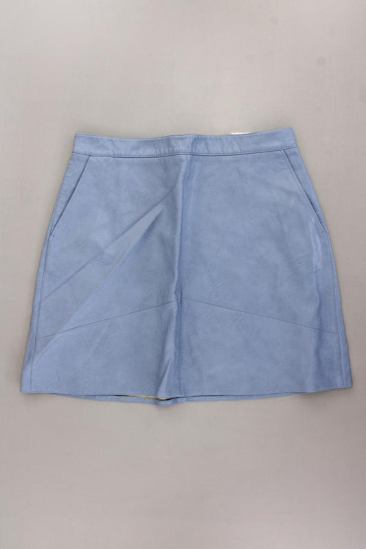 Zara Kunstlederrock Gr. L blau aus Polyurethan