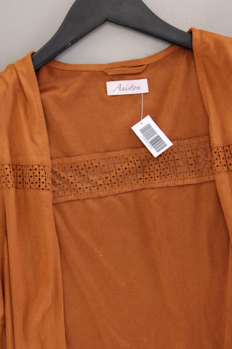 Aniston Fransenweste Gr. 38 braun aus Polyester