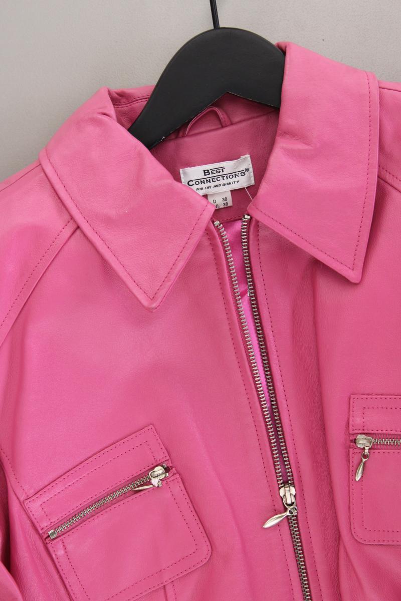 Best Connections Lederjacke Gr. 38 pink